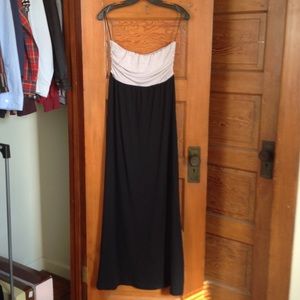 Hive & Honey Strapless Two-Tone Maxi Dress